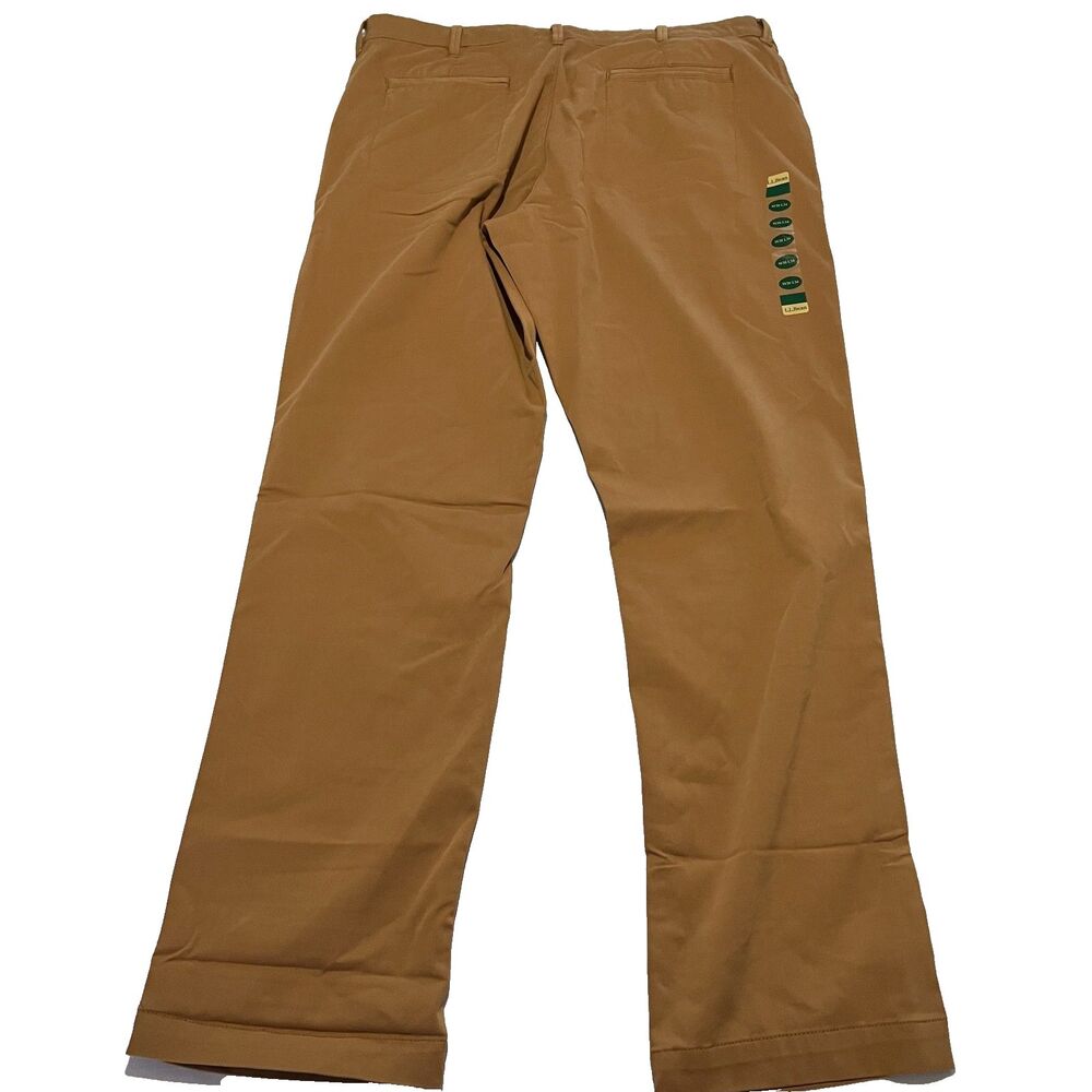 L.L.Bean Men's Comfort Stretch Standard Fit Chino Khakis 38x34 New Tags - Picture 10 of 11